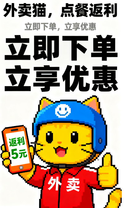 外卖猫红包领取界面