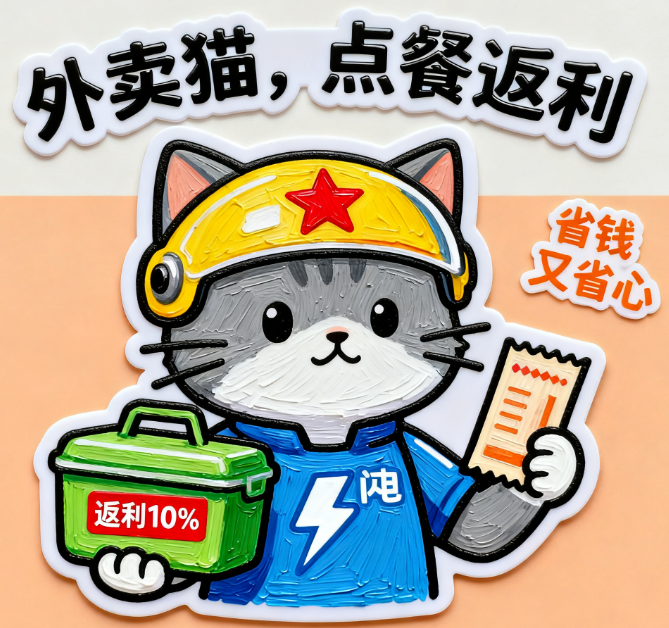 外卖猫LOGO